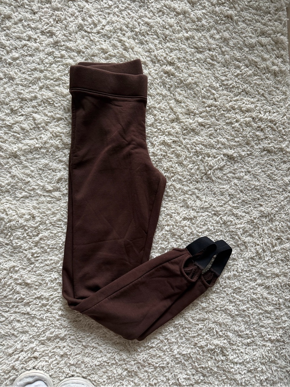 Brown Leggings with Ankle Straps